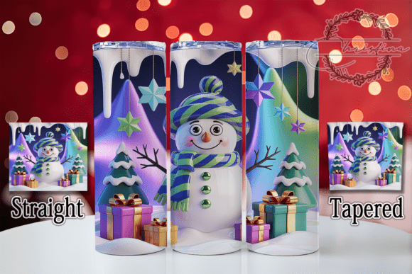 3D Inflated Snowman Tumbler: A Festive Design for Your Projects