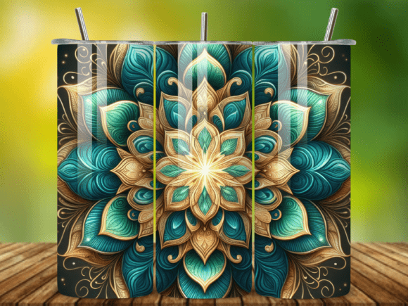 3D Mandala Tumbler Wrap Sublimation V.8: Elevate Your Creations