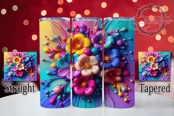 3D Spring Floral Tumbler: A Vibrant Design for Creative Projects