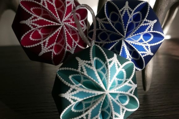 Snowflake Prints Christmas Ornaments: A Festive Design Delight