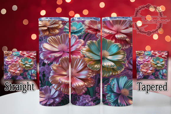 Spring Into Style: 3D Realistic Flowers for Your Tumbler